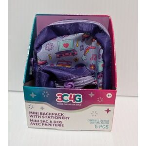 3C4G Three Cheers For Girls 5 Pc Mini Keychain Backpack With Stationary NEW!